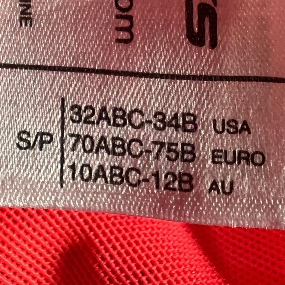 Brooks Running tank top sheer racer back orange fuchsia size small